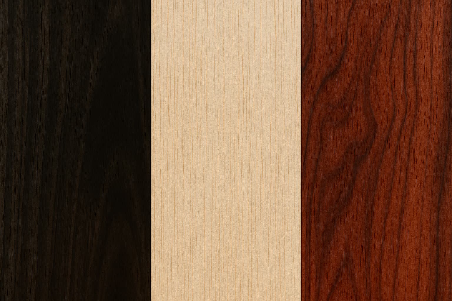 Ebony, Balsa, Sandalwood